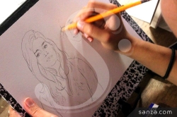 Live-Drawing - Portrait au Trait | SANZA, Animation Evénementielle