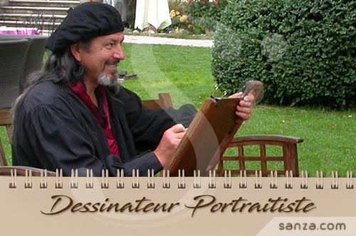 Dessinateur Portraitiste | SANZA, Animation Evénementielle