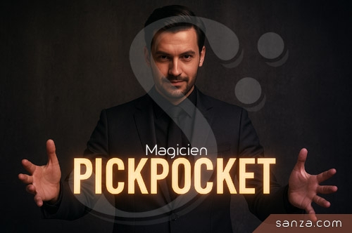 Magicien Pickpocket Close-Up | SANZA, Animation Evénementielle